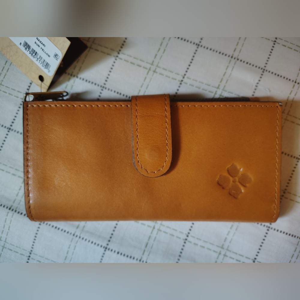 Patricia Nash Sun Yellow Nazari Leather Wallet NWT
